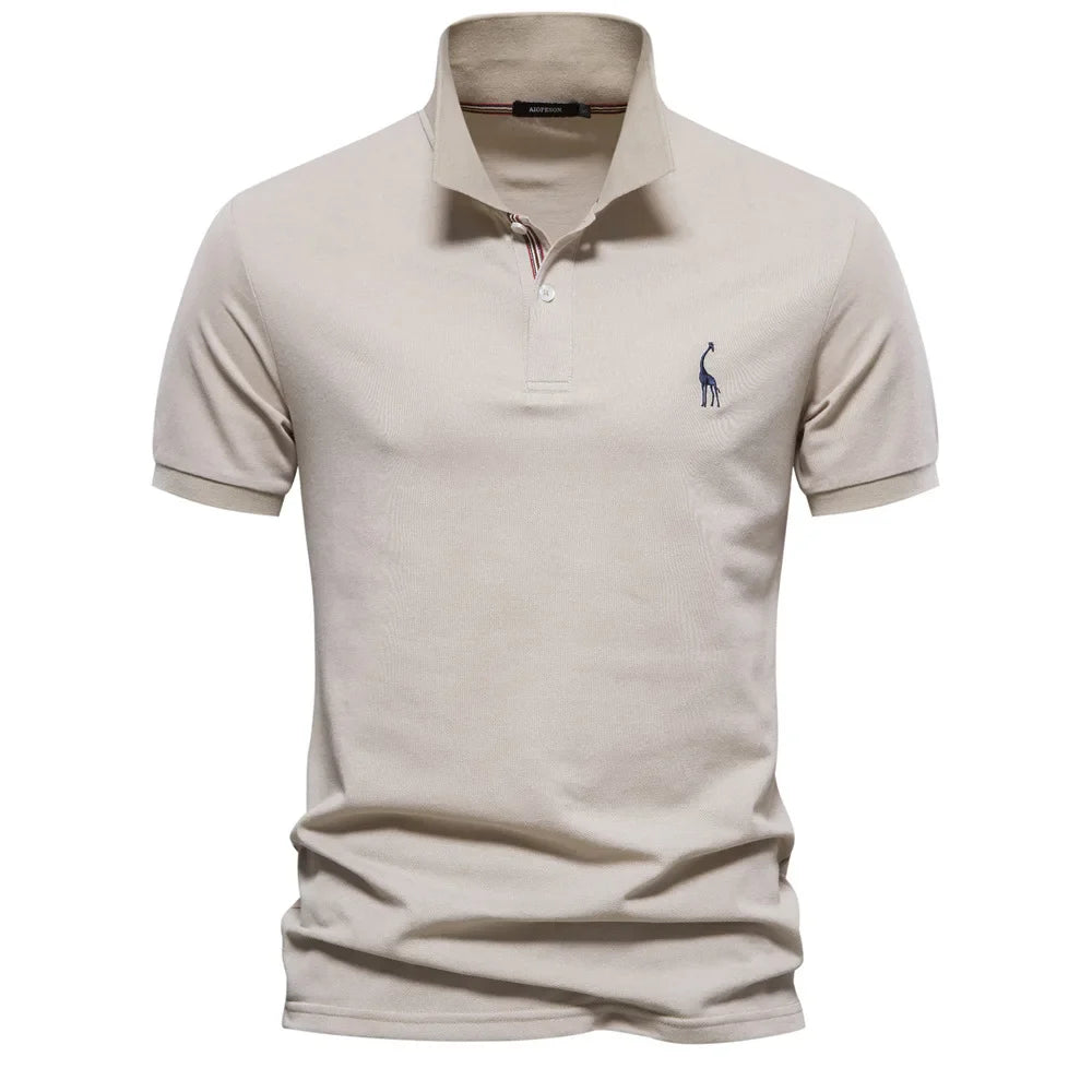 Polo Shirt - Slim Tailored Cut And Polyester Blend Fit