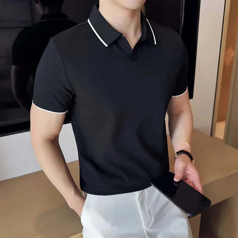 Polo Shirt – Structured Collar And Breathable Knit Design