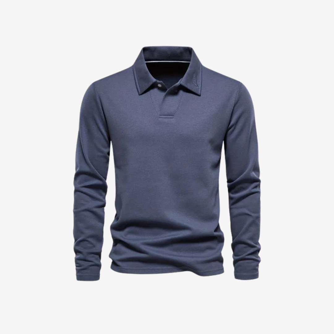 Polo - Soft Blend Long Sleeve & Structured Neckline Fit
