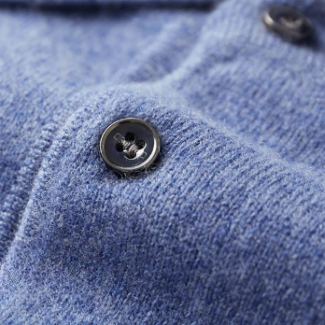 Polo Sweater - Natural Fiber Blend And Warm Breathable Fit