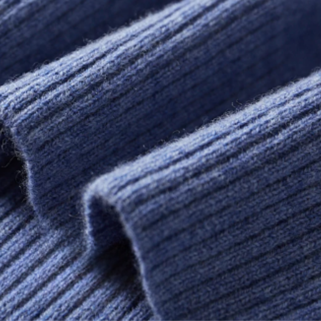 Polo Sweater - Natural Fiber Blend And Warm Breathable Fit