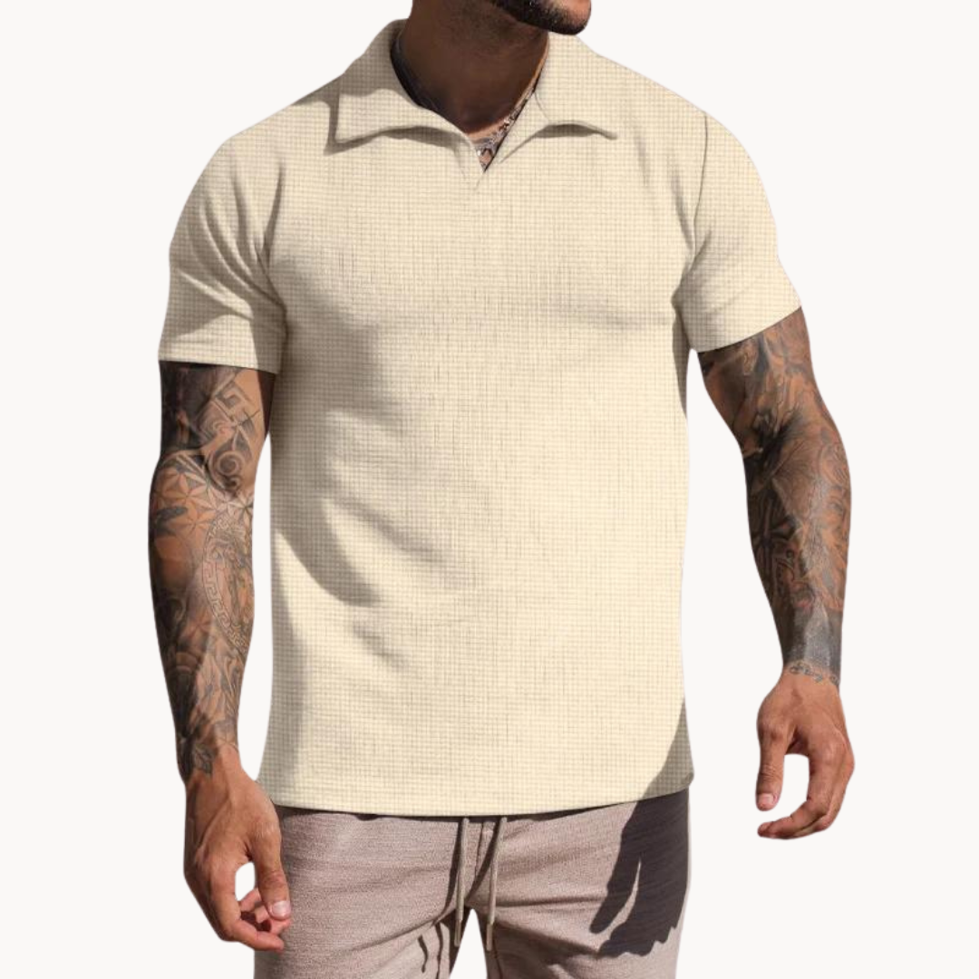 Polo – Yarn-Dyed Blend Johnny Collar & Keeps Shape Well