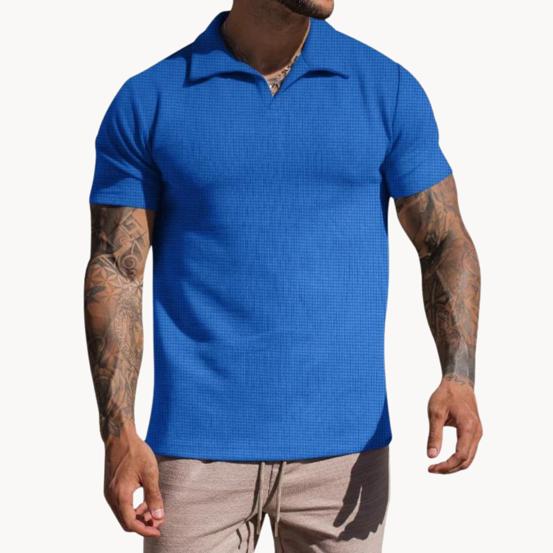Polo – Yarn-Dyed Blend Johnny Collar & Keeps Shape Well