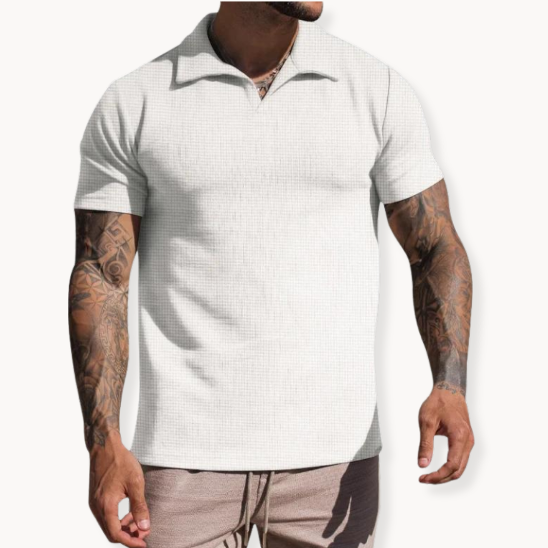 Polo – Yarn-Dyed Blend Johnny Collar & Keeps Shape Well