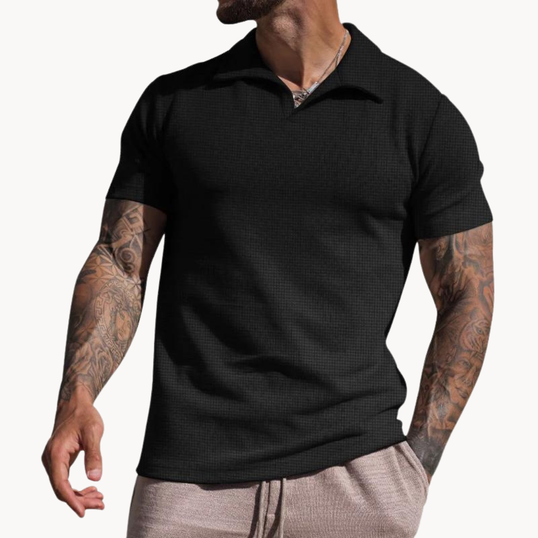 Polo – Yarn-Dyed Blend Johnny Collar & Keeps Shape Well