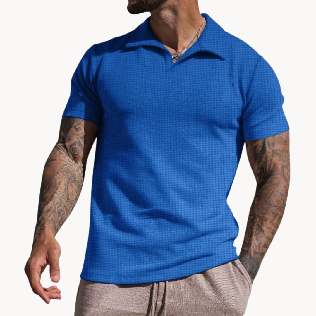 Polo – Yarn-Dyed Blend Johnny Collar & Keeps Shape Well