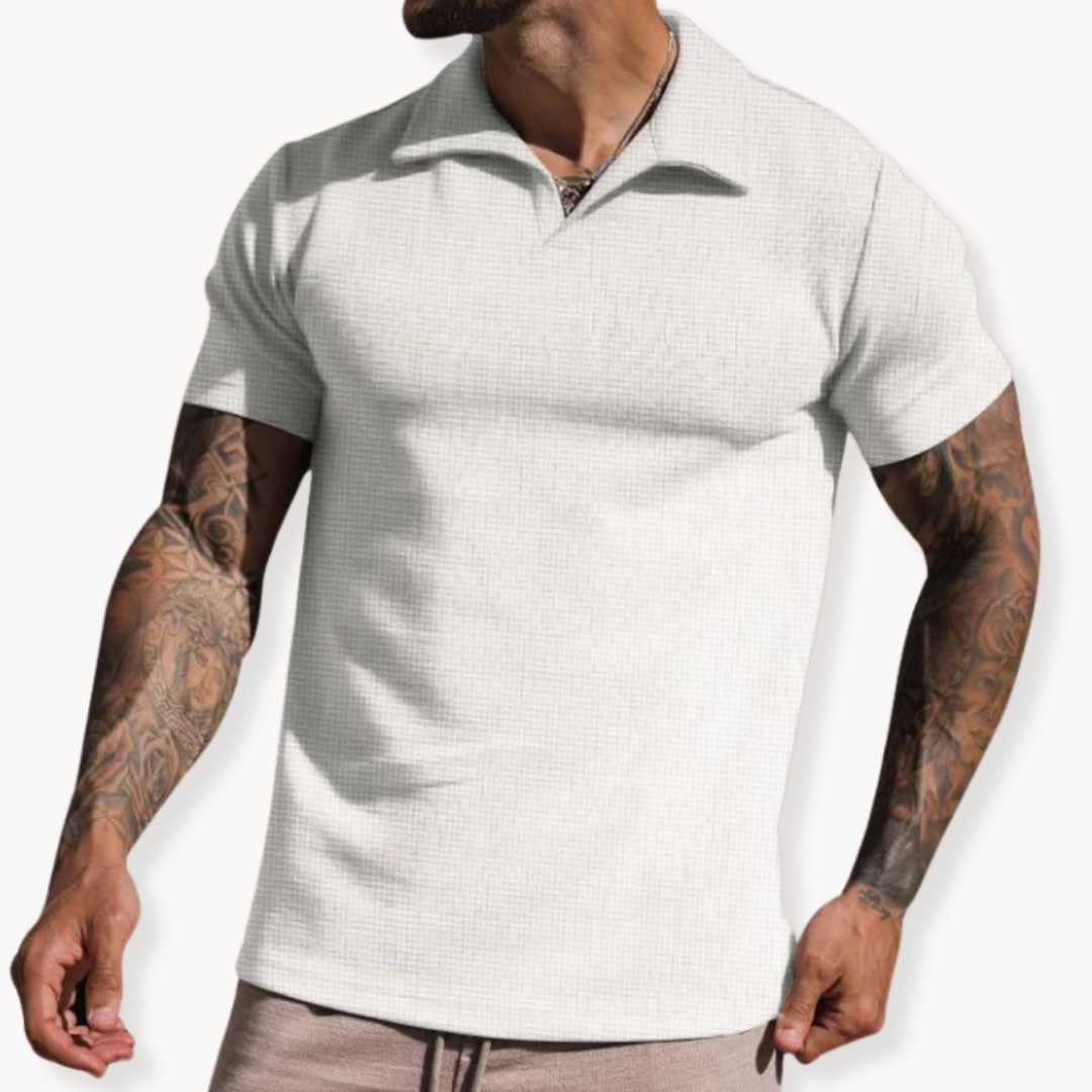 Polo – Yarn-Dyed Blend Johnny Collar & Keeps Shape Well