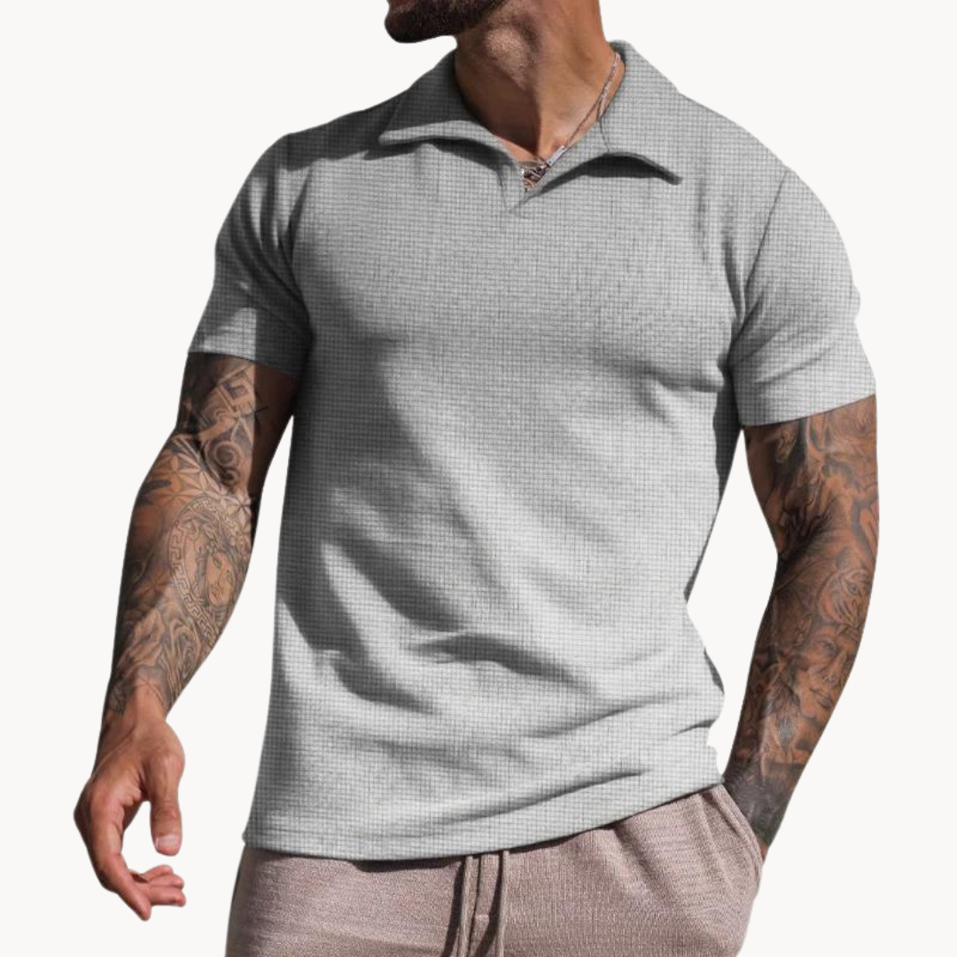 Polo – Yarn-Dyed Blend Johnny Collar & Keeps Shape Well