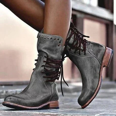 Polyester Blend Boots - Streamlined Shape & Firm Sole