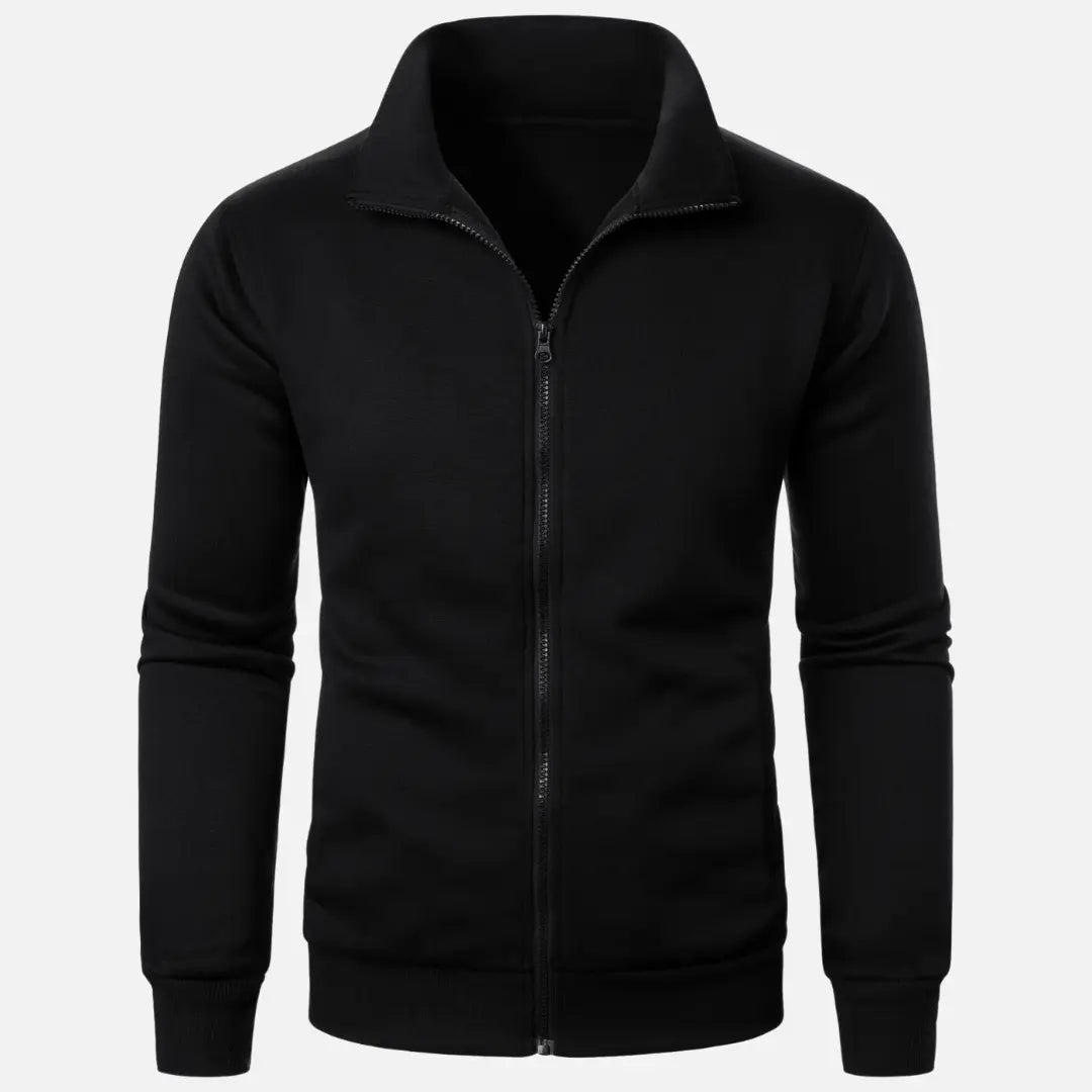 Polyester Blend Cardigan – Clean Shape & Smooth Layering