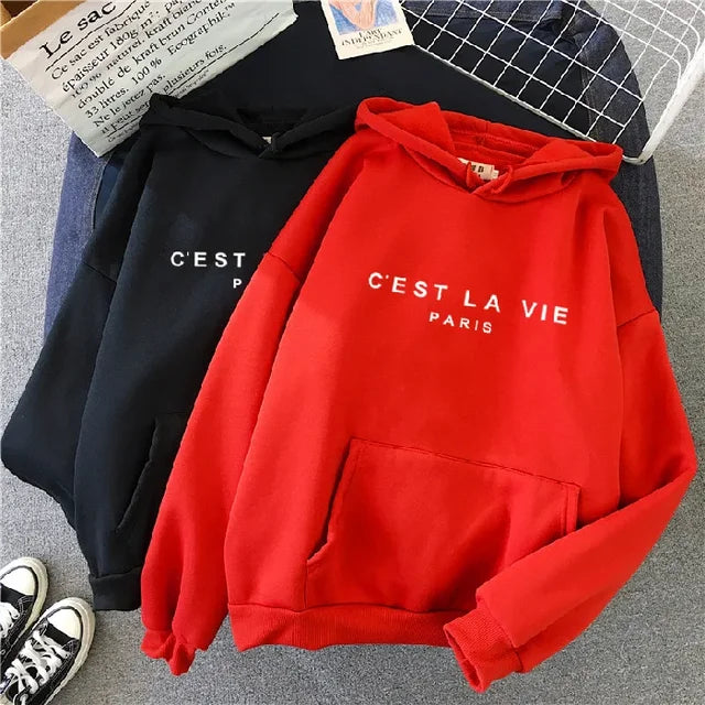 Polyester Blend Hoodie - Pullover Hood And Layering Shape