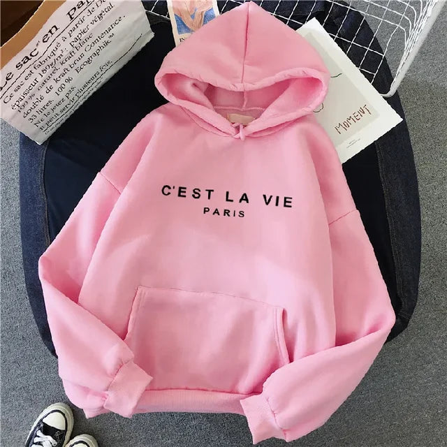 Polyester Blend Hoodie - Pullover Hood And Layering Shape