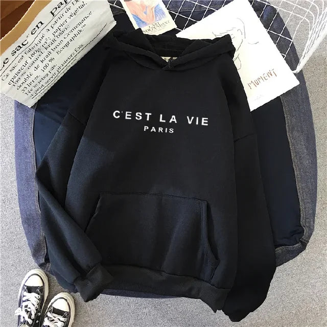 Polyester Blend Hoodie - Pullover Hood And Layering Shape