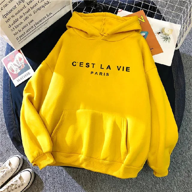 Polyester Blend Hoodie - Pullover Hood And Layering Shape