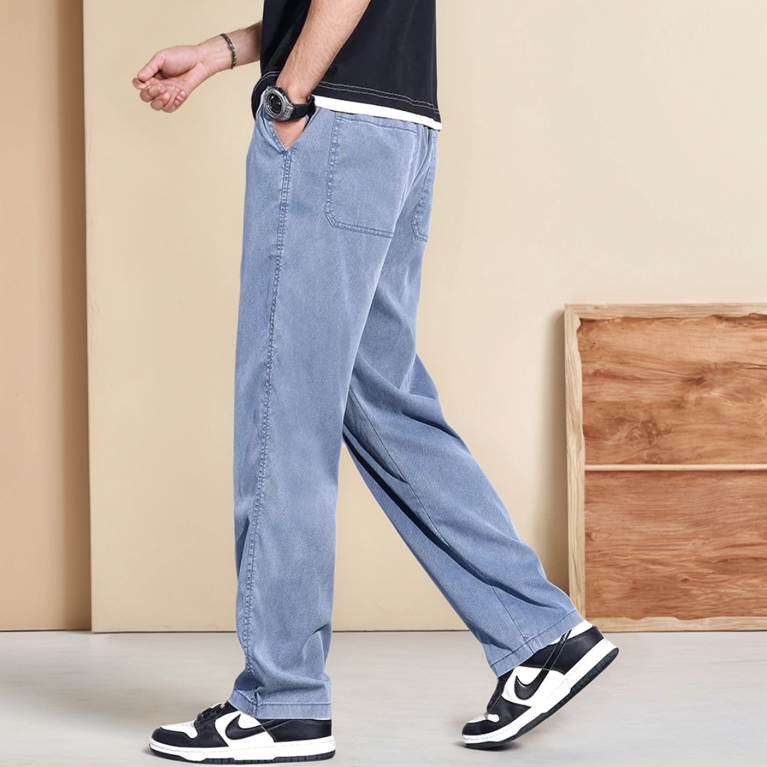 Polyester Blend Jeans - Relaxed Seat And Easy Movement