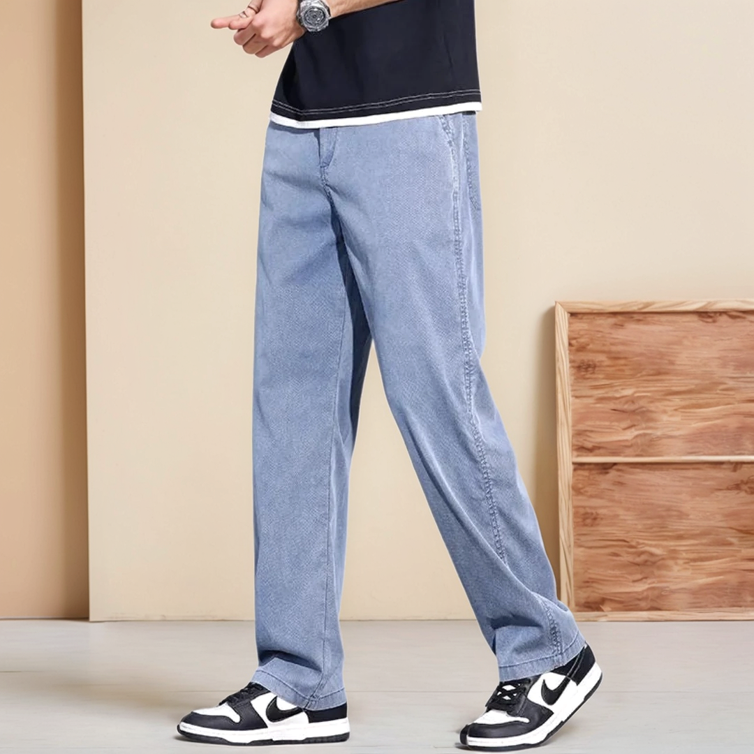Polyester Blend Jeans - Relaxed Seat And Easy Movement