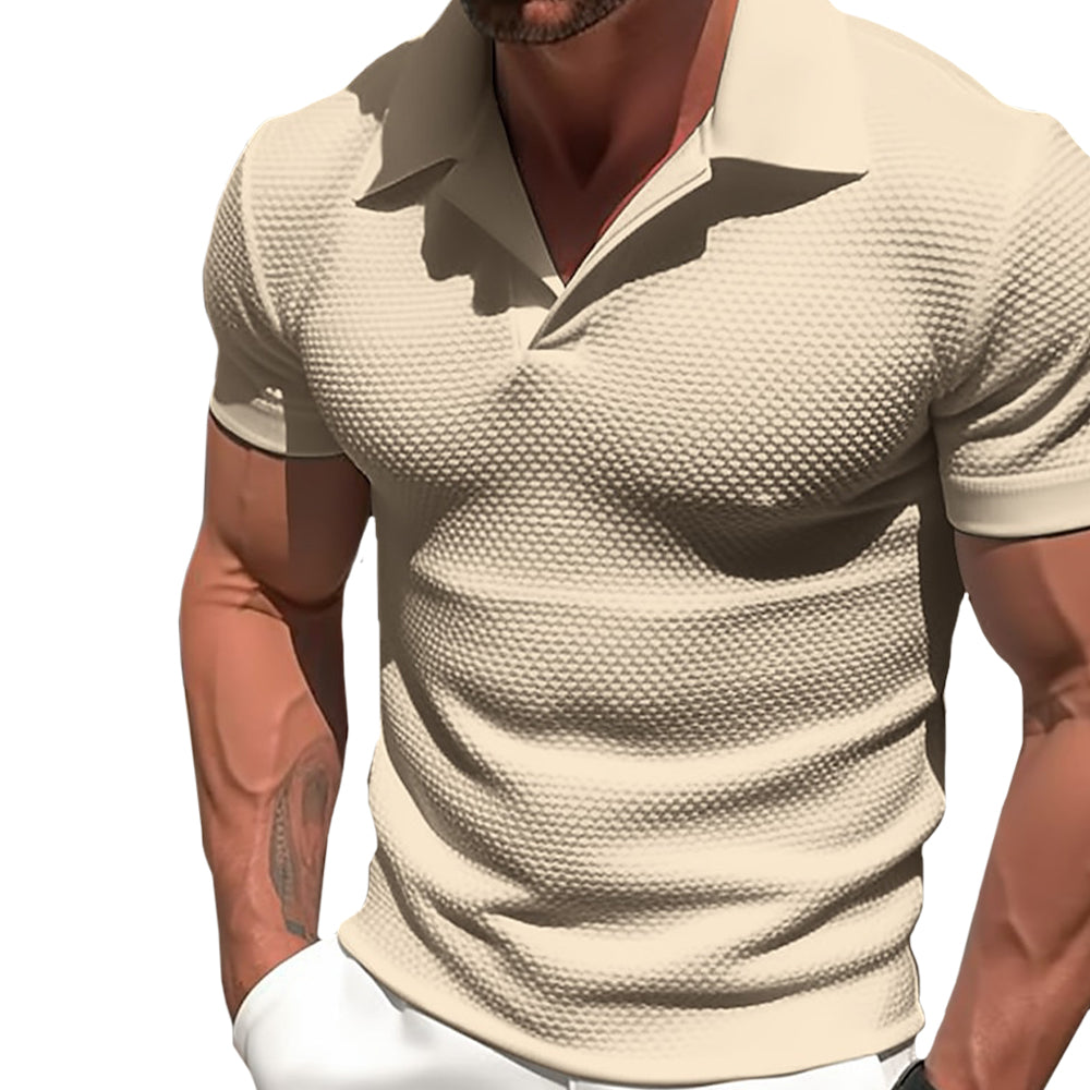 Polyester Blend Polo - Zipped Collar & Free Arm Movement