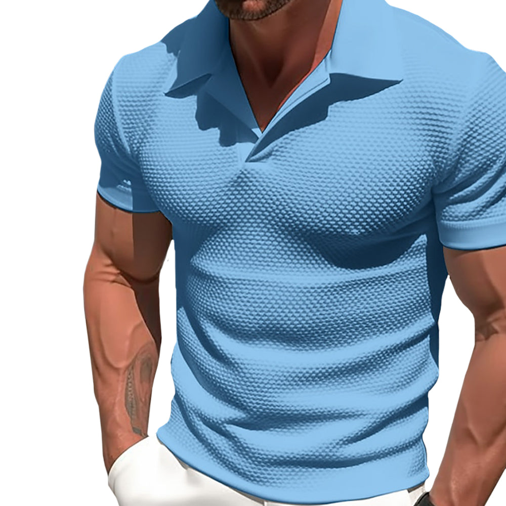 Polyester Blend Polo - Zipped Collar & Free Arm Movement