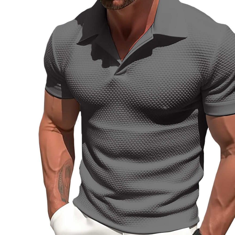Polyester Blend Polo - Zipped Collar & Free Arm Movement