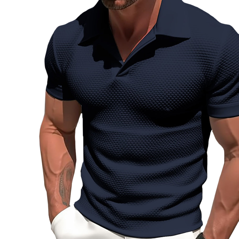 Polyester Blend Polo - Zipped Collar & Free Arm Movement