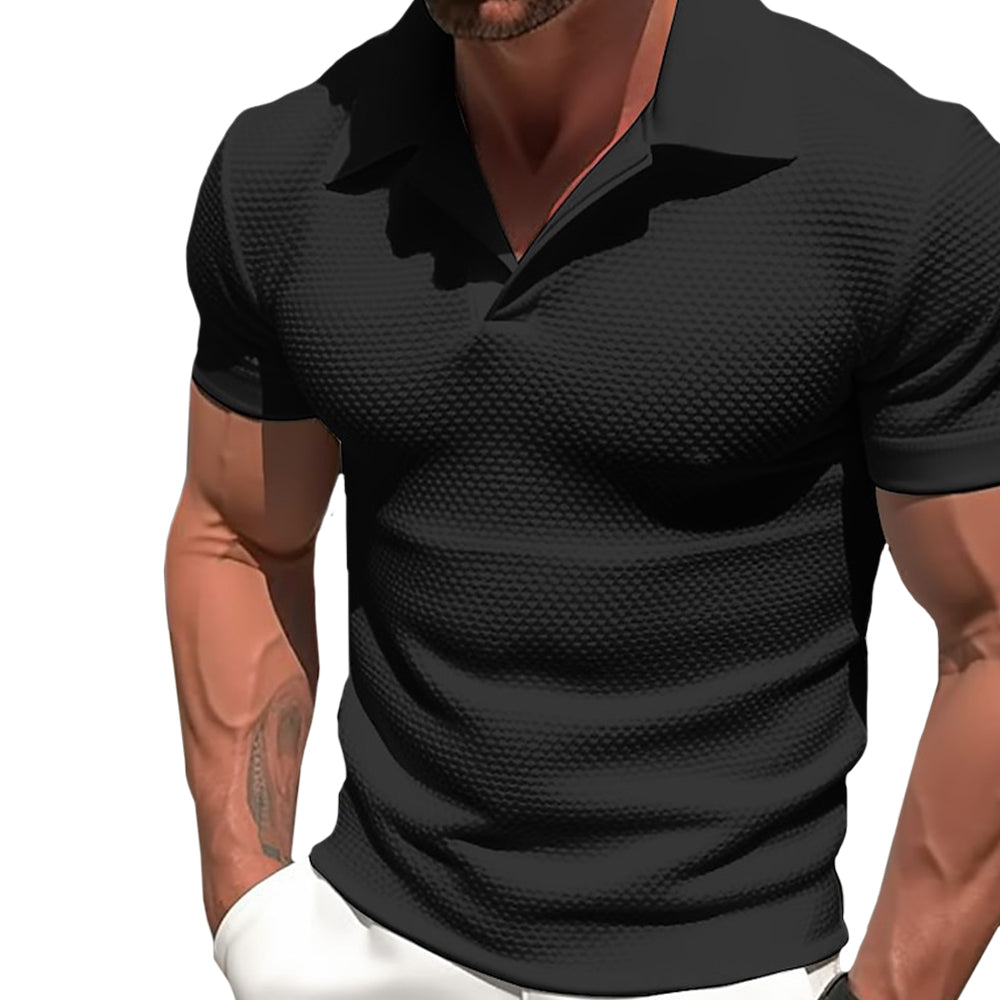 Polyester Blend Polo - Zipped Collar & Free Arm Movement