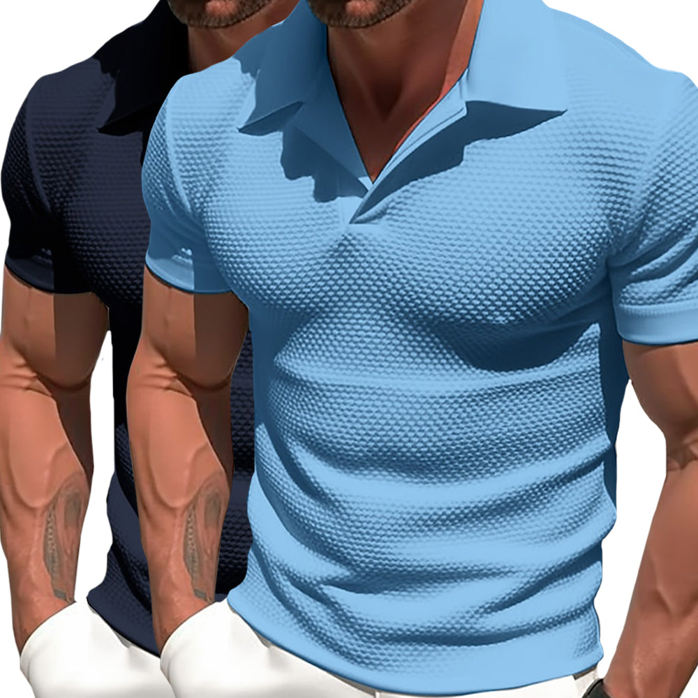 Polyester Blend Polo - Zipped Collar & Free Arm Movement