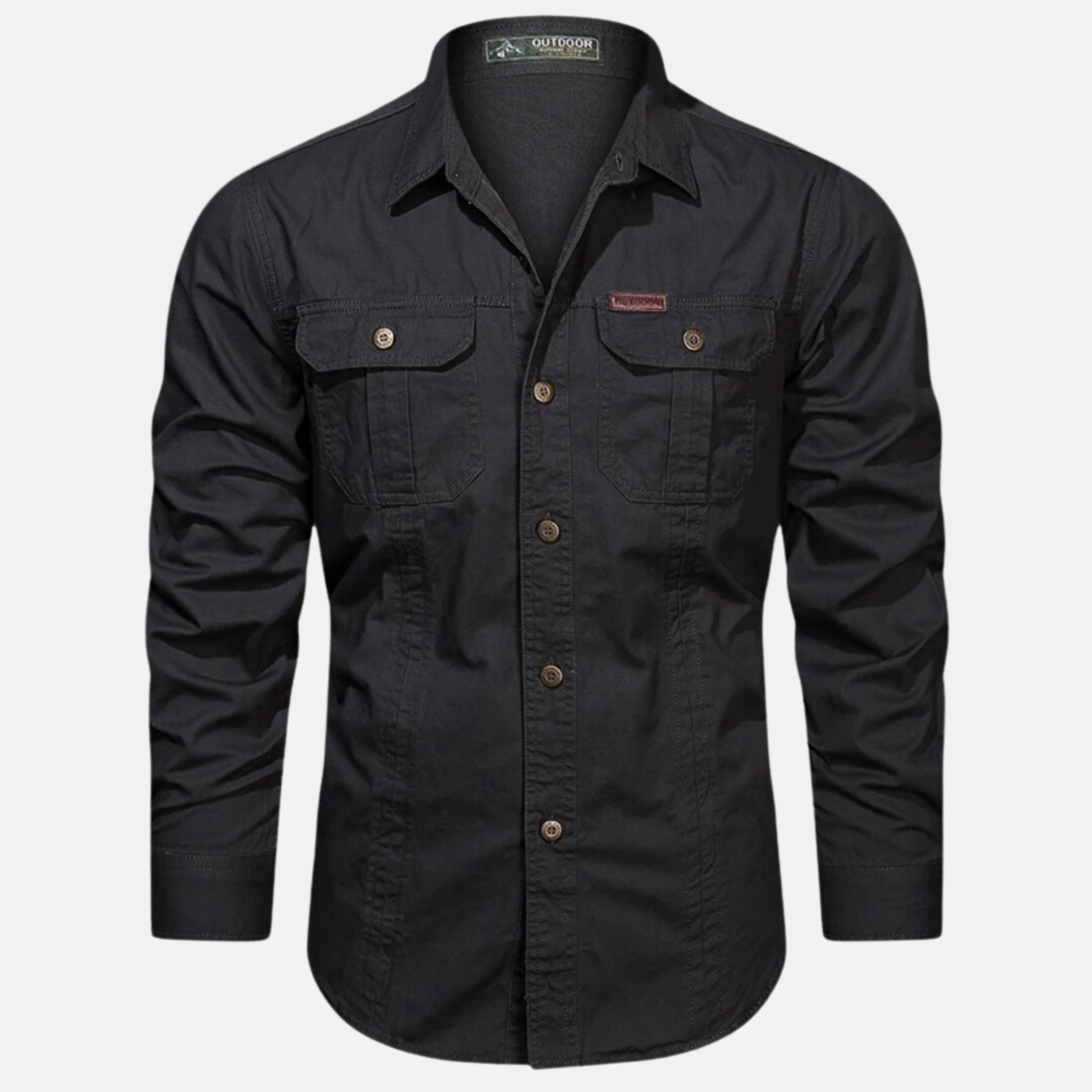 Polyester Blend Shirt – Front Side Pockets & Secure Storage