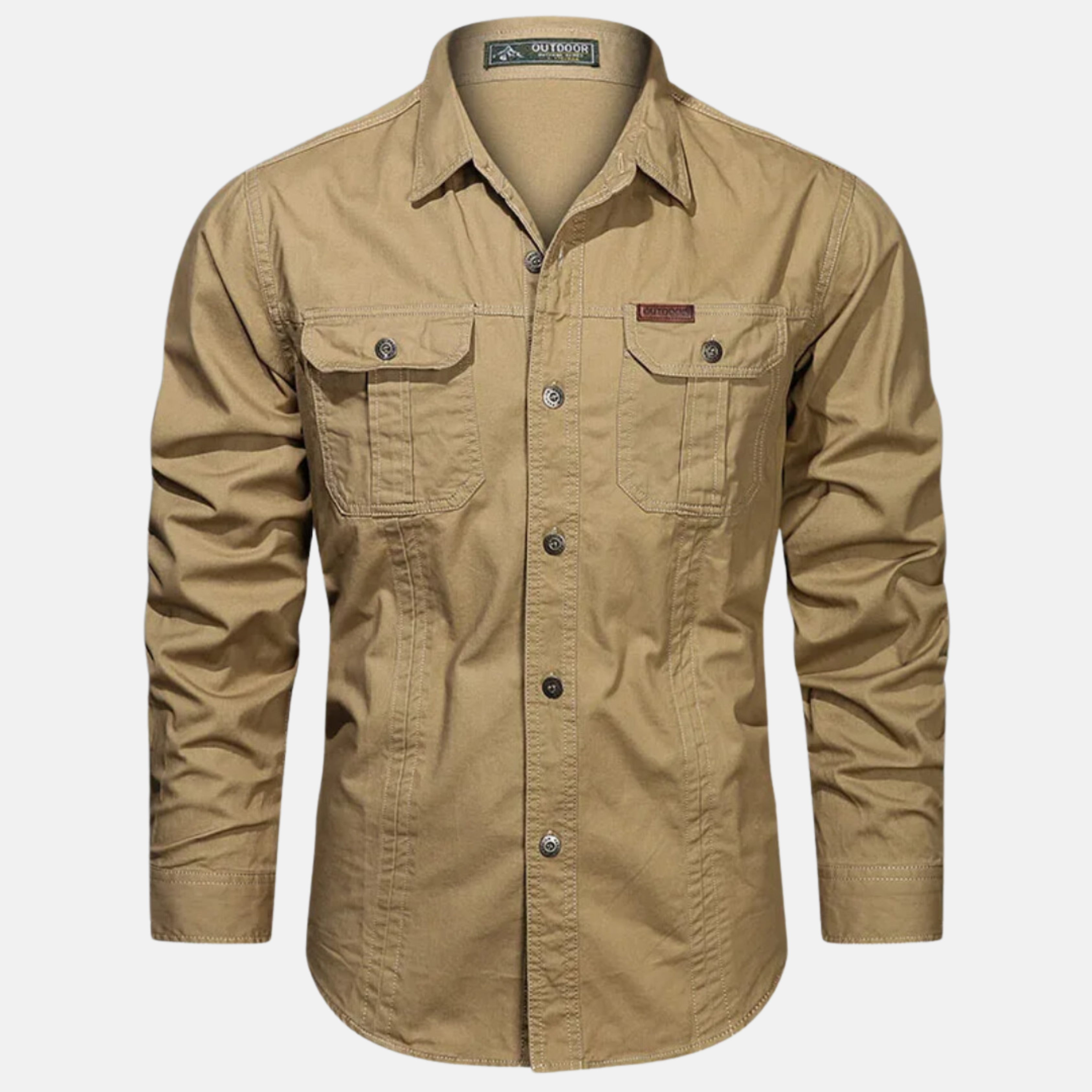 Polyester Blend Shirt – Front Side Pockets & Secure Storage