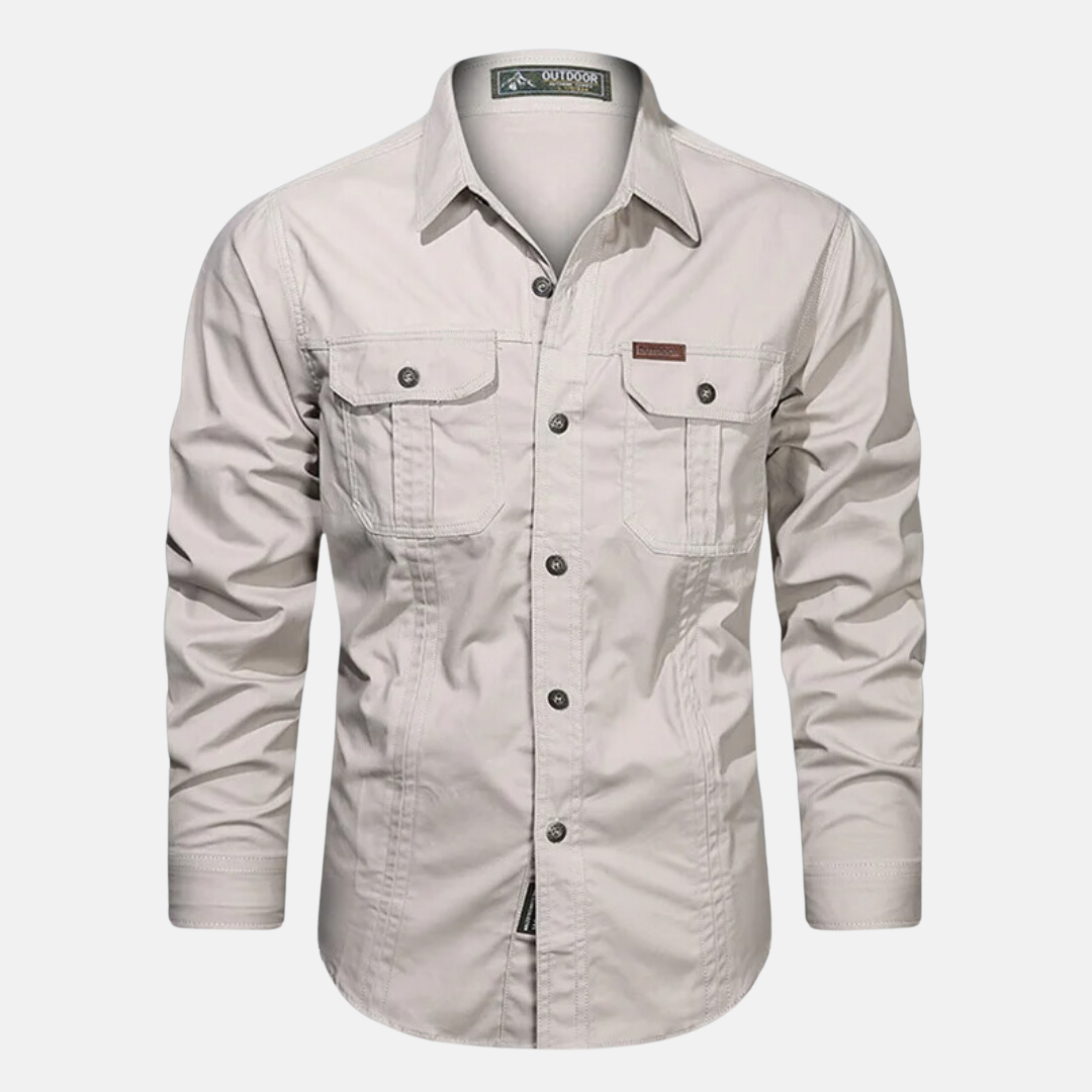 Polyester Blend Shirt – Front Side Pockets & Secure Storage