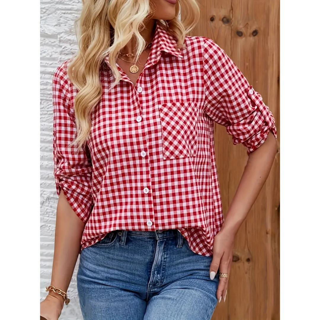 Polyester Blend Shirt – Loose Cut And Easy Movement