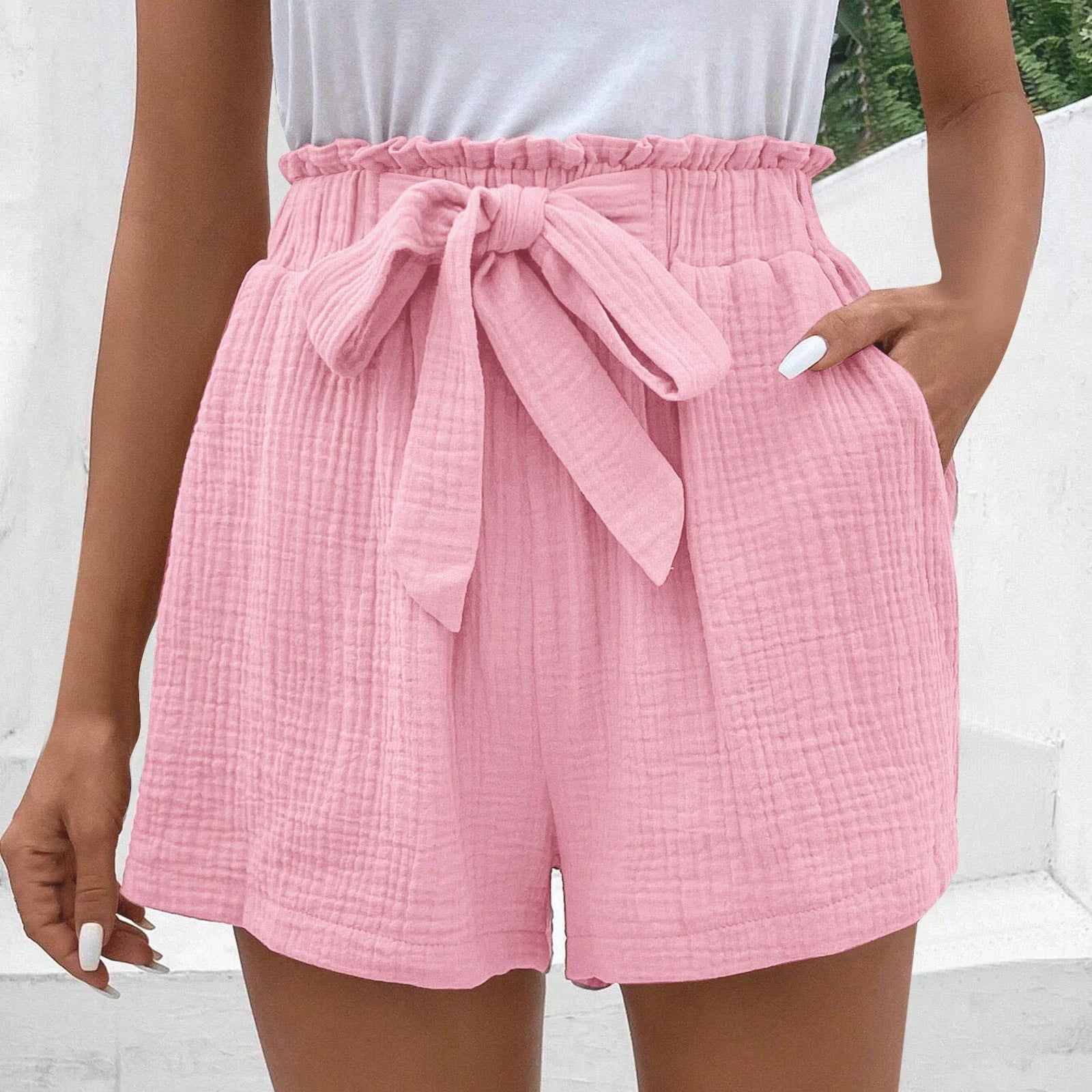 Polyester Blend Shorts - Drawstring Waist And Airflow Fit