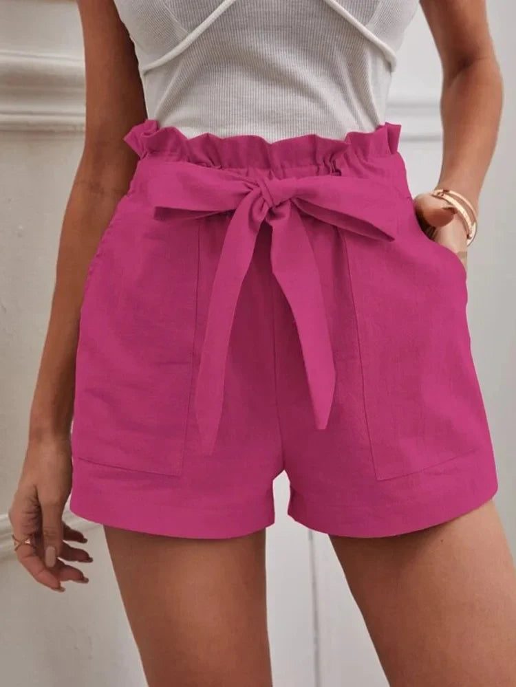 Polyester Blend Shorts - Drawstring Waist And Airflow Fit
