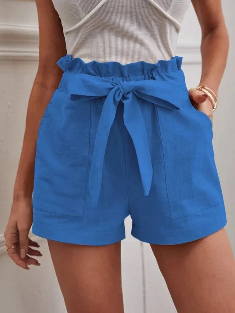 Polyester Blend Shorts - Drawstring Waist And Airflow Fit
