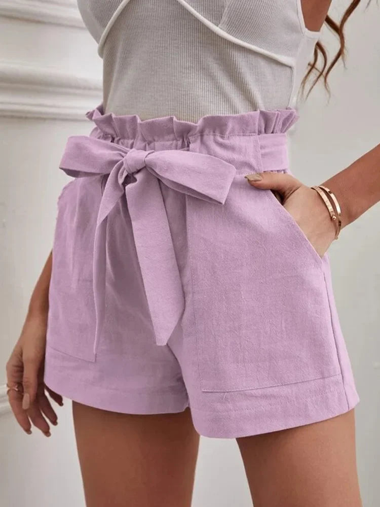 Polyester Blend Shorts - Drawstring Waist And Airflow Fit