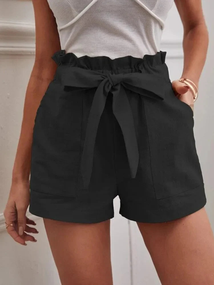 Polyester Blend Shorts - Drawstring Waist And Airflow Fit