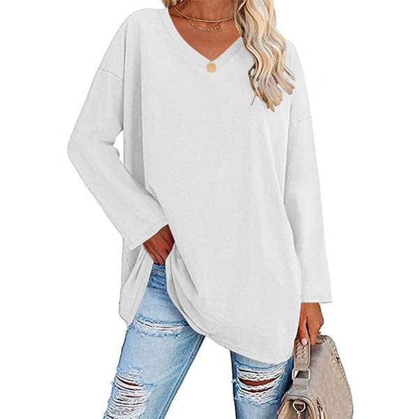 Polyester Blend Top - V Neck Shape & Easy Arm Movement