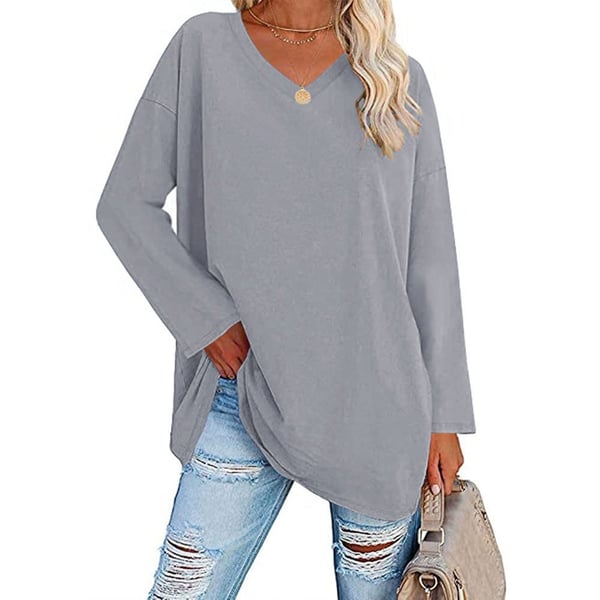 Polyester Blend Top - V Neck Shape & Easy Arm Movement