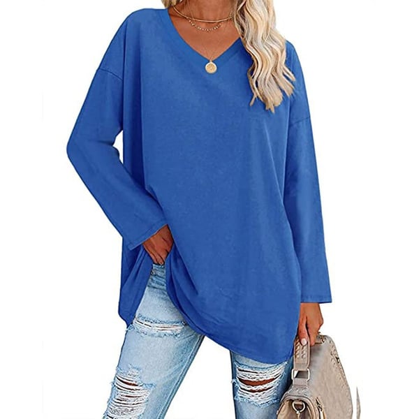 Polyester Blend Top - V Neck Shape & Easy Arm Movement
