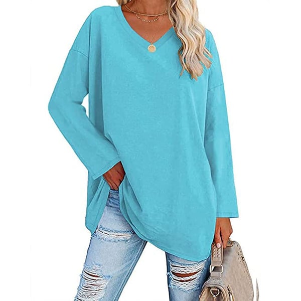 Polyester Blend Top - V Neck Shape & Easy Arm Movement