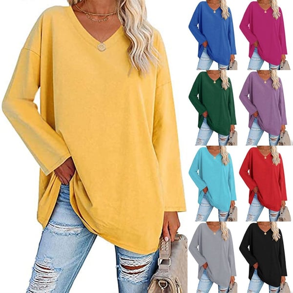 Polyester Blend Top - V Neck Shape & Easy Arm Movement