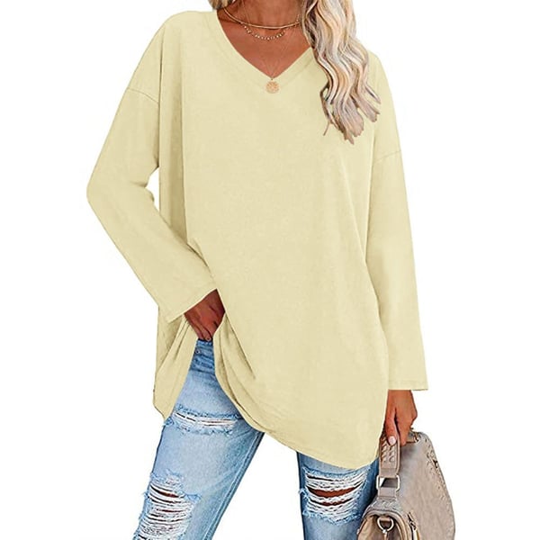 Polyester Blend Top - V Neck Shape & Easy Arm Movement