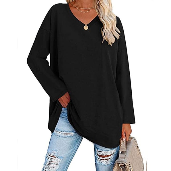 Polyester Blend Top - V Neck Shape & Easy Arm Movement