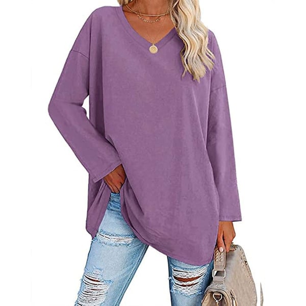 Polyester Blend Top - V Neck Shape & Easy Arm Movement