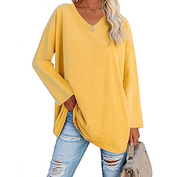 Polyester Blend Top - V Neck Shape & Easy Arm Movement