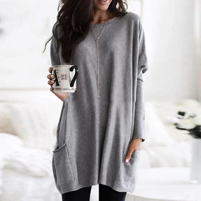 Pullover - Long Sleeves & Front Pockets For Easy Storage
