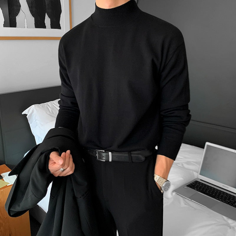Pullover Sweater - Knitted Body & Slip On Warm Layering