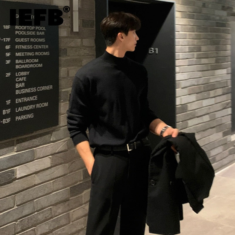 Pullover Sweater - Knitted Body & Slip On Warm Layering