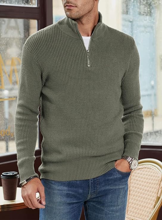 Quarter Zip Pullover – Shaped Collar & Easy Movement