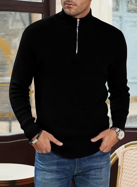 Quarter Zip Pullover – Shaped Collar & Easy Movement