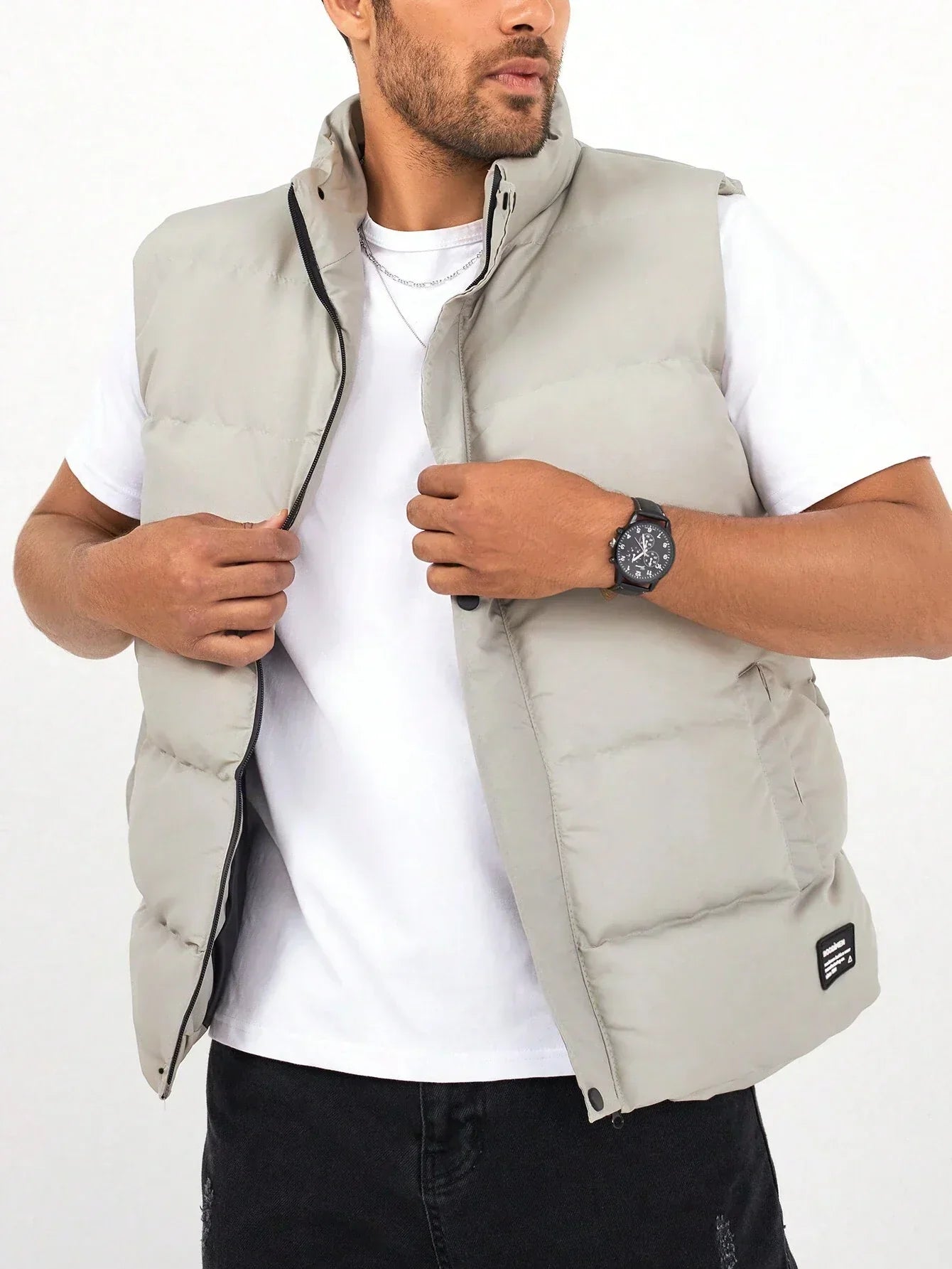 Quilted Gilet - Zipper Front & Breathable Torso Warmth